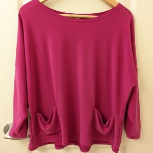 Sympli Magenta Tunic Top